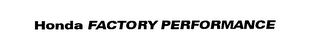 HONDA FACTORY PERFORMANCE logo
