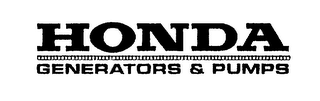 HONDA GENERATORS & PUMPS logo