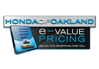 HONDAOFOAKLAND E-VALUE PRICING WE DO THE SHOPPING FOR YOU logo