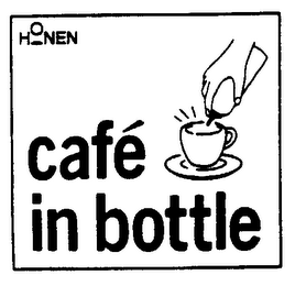 HONEN CAFE IN BOTTLE logo