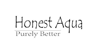 HONEST AQUA PURELY BETTER logo