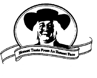 HONEST TASTE FROM AN HONEST FACE logo