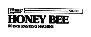 HONEY BEE 30 NO. 30 INCH PASTING MACHINE EMBEE CORPORATION logo
