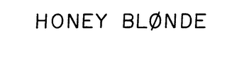 HONEY BLONDE logo