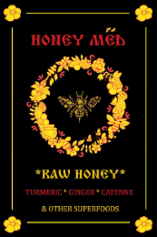 HONEY MED *RAW HONEY* TURMERIC* GINGER * CAYENNE & OTHER SUPERFOODS logo