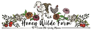 HONEY WILDE FARM 42 CROSS RD. UNITY MAINE logo