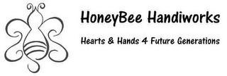 HONEYBEE HANDIWORKS HEARTS &AMP; HANDS 4 FUTURE GENERATIONS logo