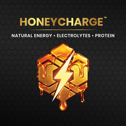 HONEYCHARGE NATURAL ENERGY ELECTROLYTES PROTEIN logo