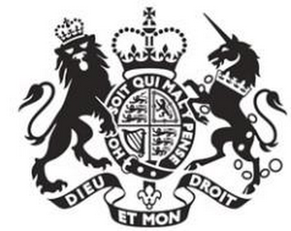 HONI SOIT QUI MAL Y PENSE DIEU ET MON DROIT logo