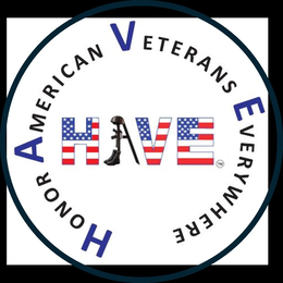 HONOR AMERICAN VETERANS EVERYWHERE HAVE logo