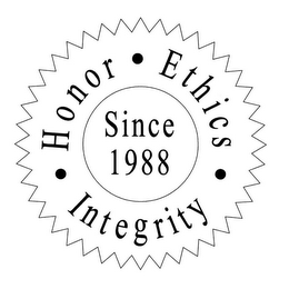 · HONOR · ETHICS · INTEGRITY SINCE 1988 logo
