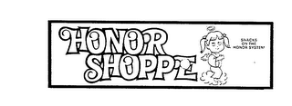 HONOR SHOPPE SNACKS OF THE HONOR SYSTEM logo