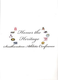 HONOR THE HERITAGE SOUTHWESTERN ATHLETIC CONFERENCE logo
