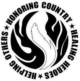 HONORING COUNTRY HEALING HEROES HELPINGOTHERS logo