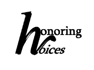 HONORING VOICES logo