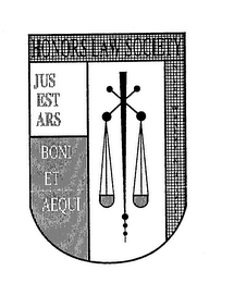 HONORS LAW SOCIETY JUS EST ARS BONI ET AEQUI KOYEN WESLEY & ROBERTS logo