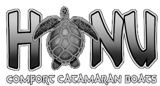 HONU COMFORT CATAMARAN BOATS logo
