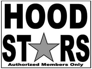 HOOD STARS AUTHORIZED MEMBERS ONLY logo