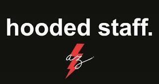 HOODED STAFF. AZ logo