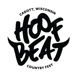 HOOF BEAT CADOTT, WISCONSIN COUNTRY FEST logo