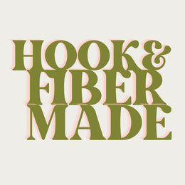 HOOK AND FIBER MADE logo