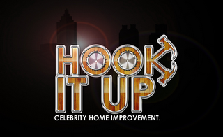 HOOK IT UP CELEBRITY HOME IMPROVEMENT. logo