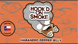 HOOK'D ON SMOKE HABANERO PEPPER JELLY JIMENEZ CAMPOS logo
