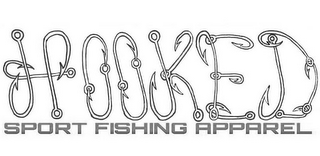 HOOKED SPORT FISHING APPAREL logo