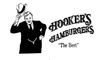 HOOKER'S HAMBURGERS "THE BEST" logo