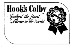 HOOK'S CHEESE COMPANY, INC. WORLD CHAMPION CHEESE MAKERS logo