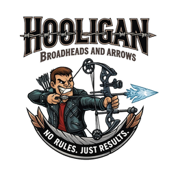 HOOLIGAN BROADHEADS AND ARROWS NO RULES. JUST RESULTS. logo