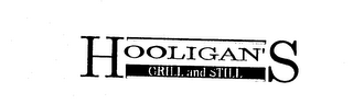 HOOLIGAN'S GRILL AND STILL logo