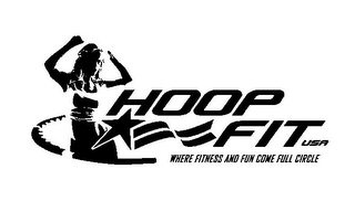 HOOP FIT USA WHERE FITNESS AND FUN COME FULL CIRCLE logo