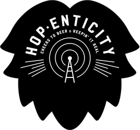 HOP-ENTICITY CHEERS TO BEER & KEEPIN' IT REAL logo