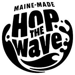 HOP THE WAVE MAINE-MADE logo