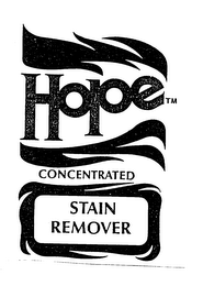 HOPE CONCENTRATED STAIN REMOVER logo