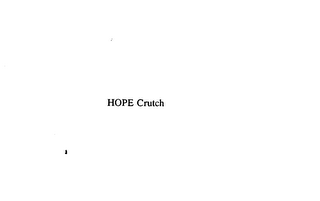 HOPE CRUTCH logo