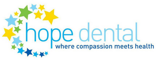 HOPE DENTAL WHERE COMPASSION MEETS HEALTH logo