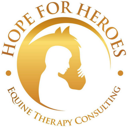 · HOPE FOR HEROES · EQUINE THERAPY CONSULTING logo