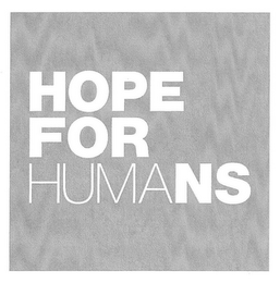 HOPE FOR HUMANS logo