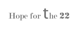 HOPE FOR THE 22 logo