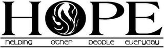 HOPE HELPING OTHER PEOPLE EVERYDAY logo