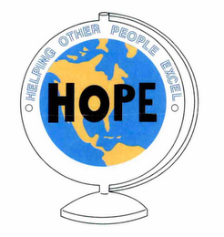 HOPE · HELPING OTHER PEOPLE EXCEL · logo