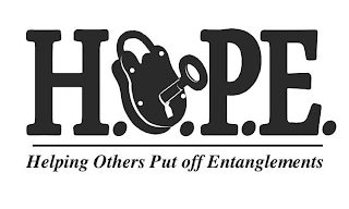 H.O.P.E. HELPING OTHERS PUT OFF ENTANGLEMENTS logo