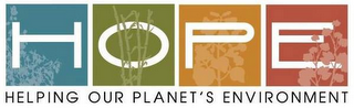 HOPE HELPING OUR PLANET'S ENVIRONMENT logo