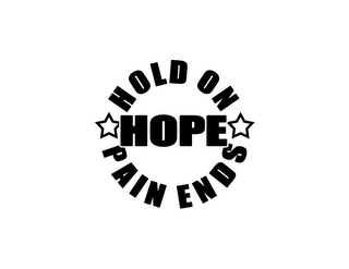 HOPE HOLD ON PAIN ENDS logo