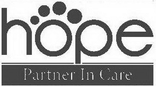 HOPE PARTNER IN CARE logo