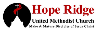 HOPE RIDGE UNITED METHODIST CHURCH MAKE & MATURE DISCIPLES OF JESUS CHRIST logo