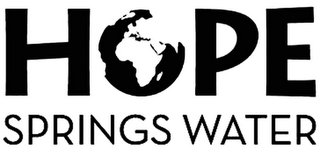 HOPE SPRINGS WATER logo