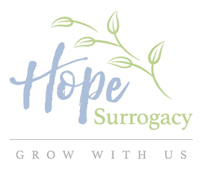 HOPE SURROGACY GROW WITH US logo